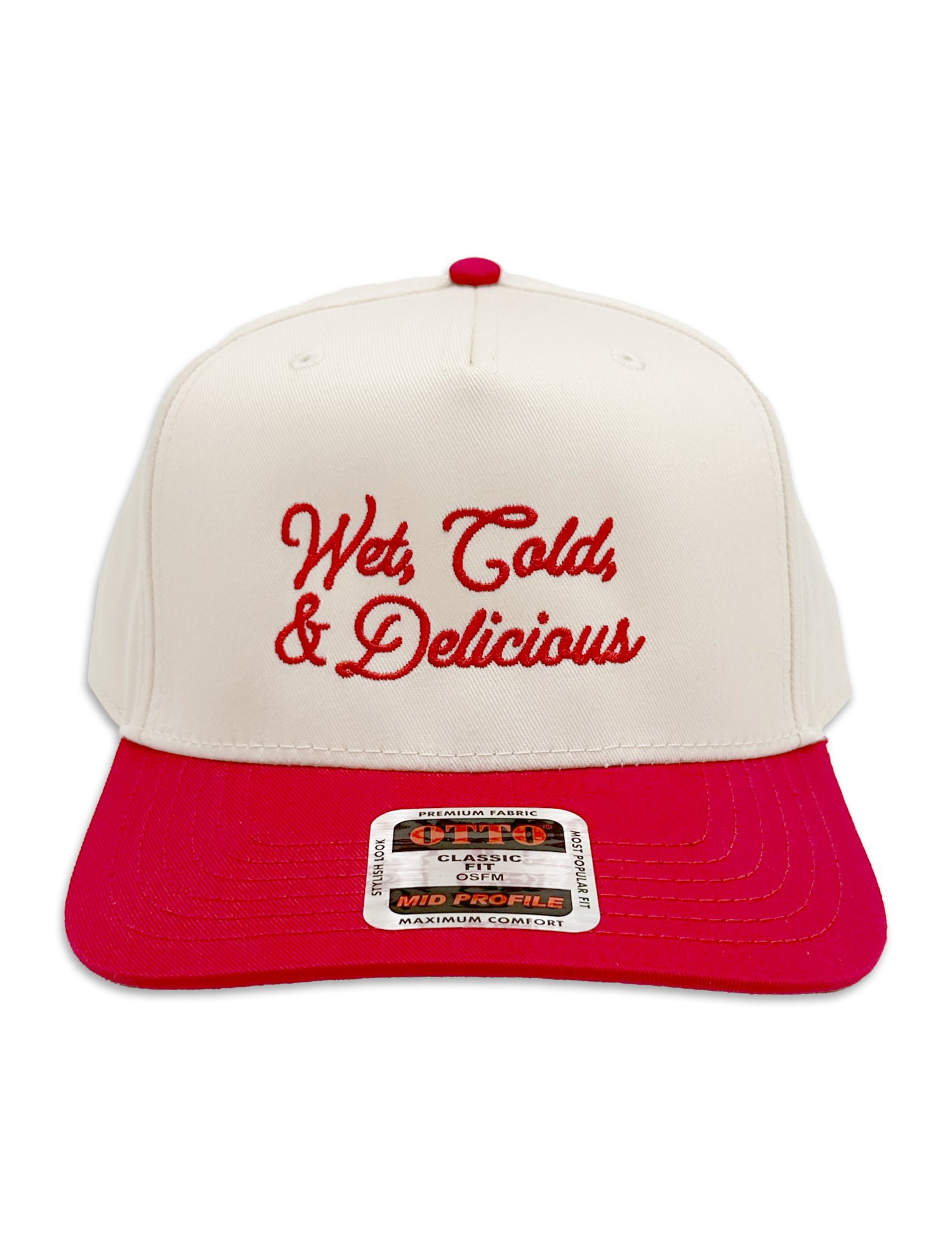 Wet, Cold, Delicious (Natural/Red) / Hat