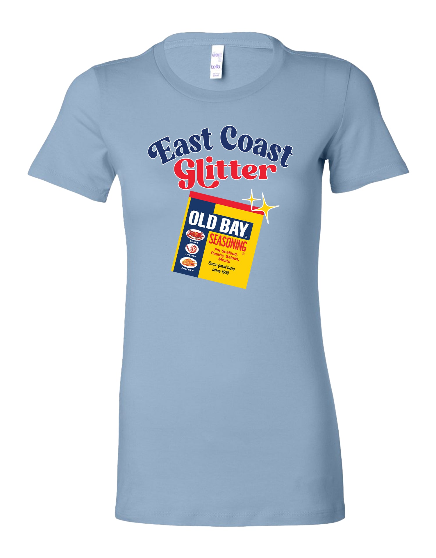 OLD BAY East Coast Glitter (Baby Blue) / Women's T-Shirt