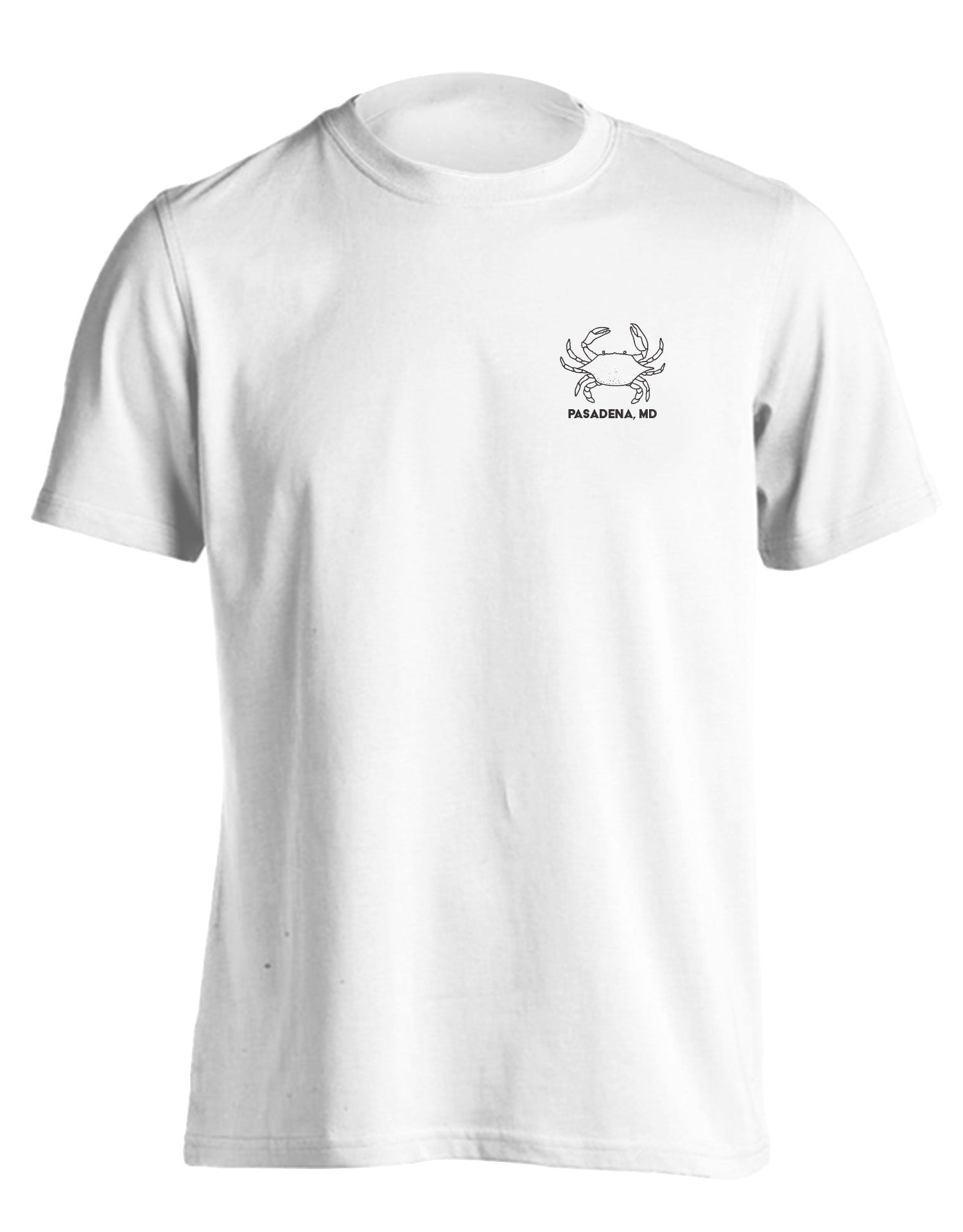 Route One Apparel Pasadena Crab on Flag (White) / T-Shirt