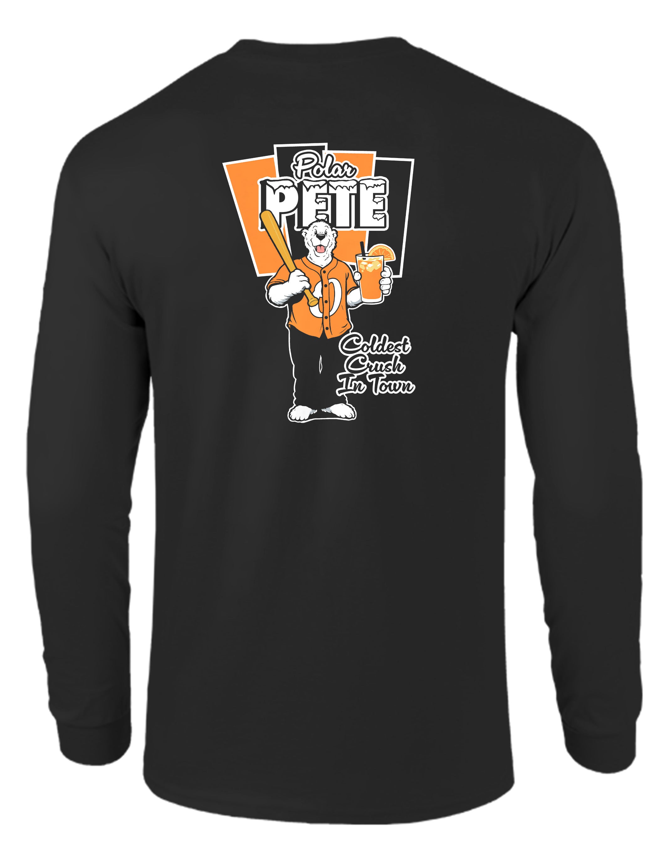 Route One Apparel Polar Pete (Black) / Long Sleeve Shirt Black