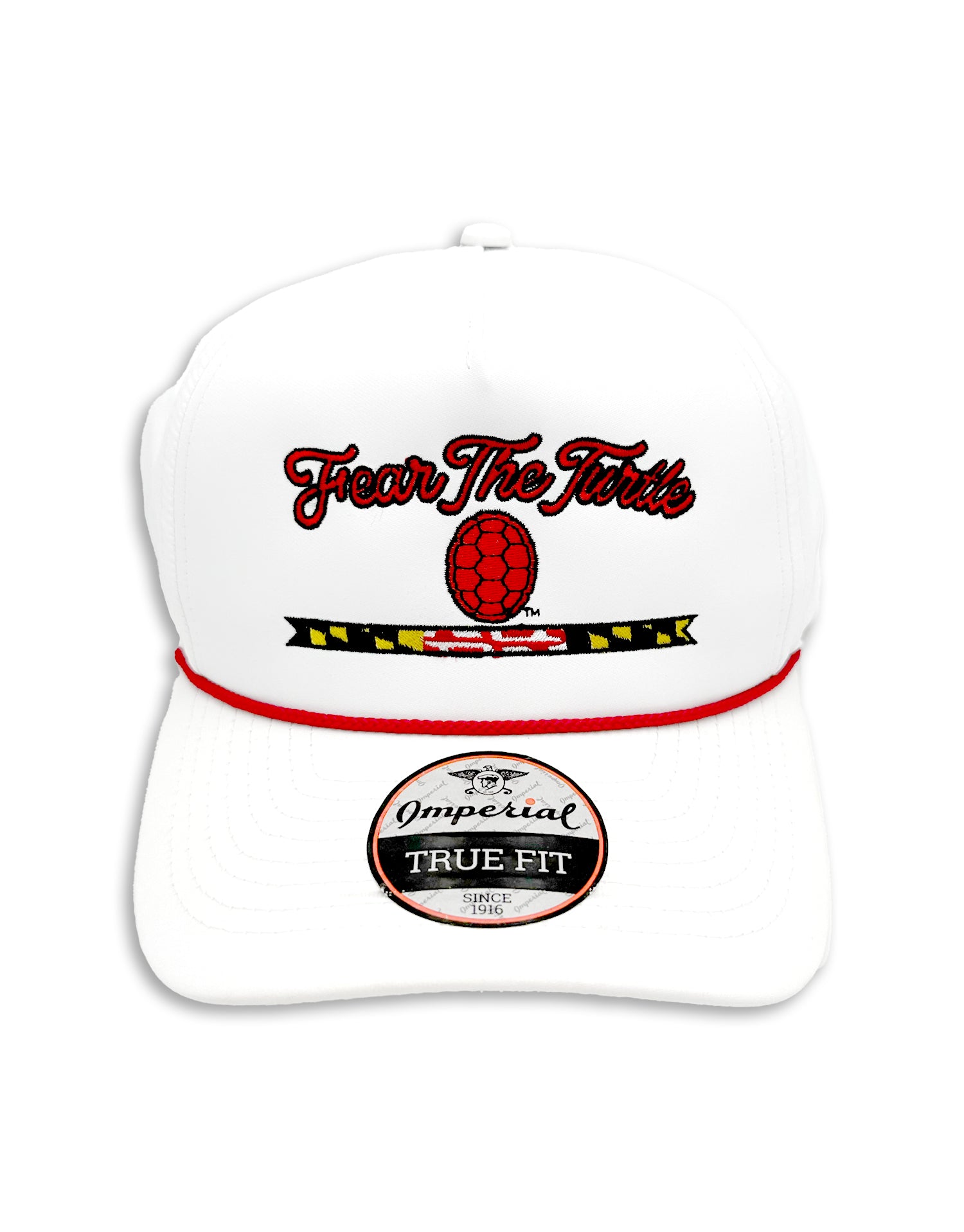 Fear the Turtle (White/Red) / Rope Hat