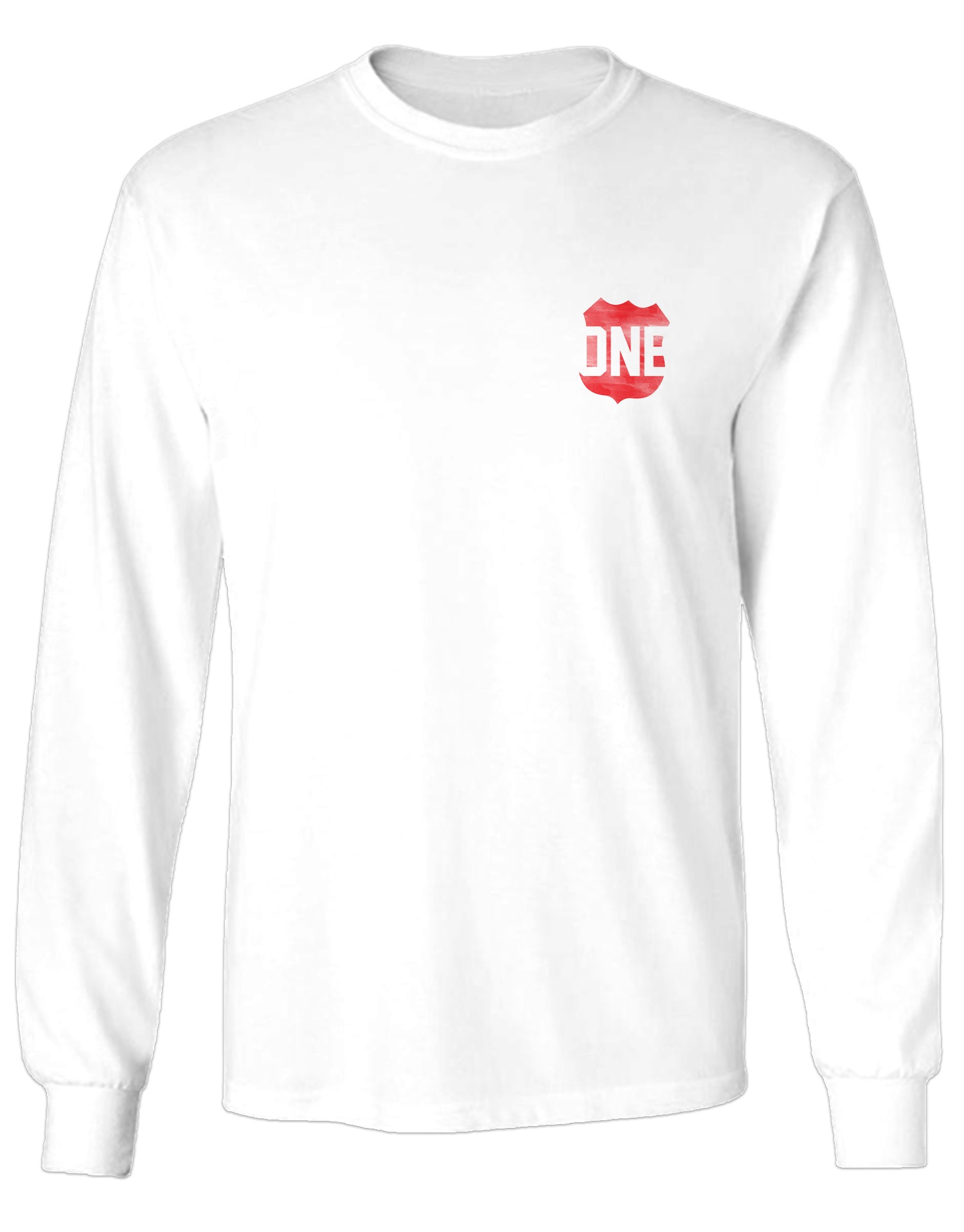 Watercolor Checkerspot Butterfly (White) / Long Sleeve Shirt