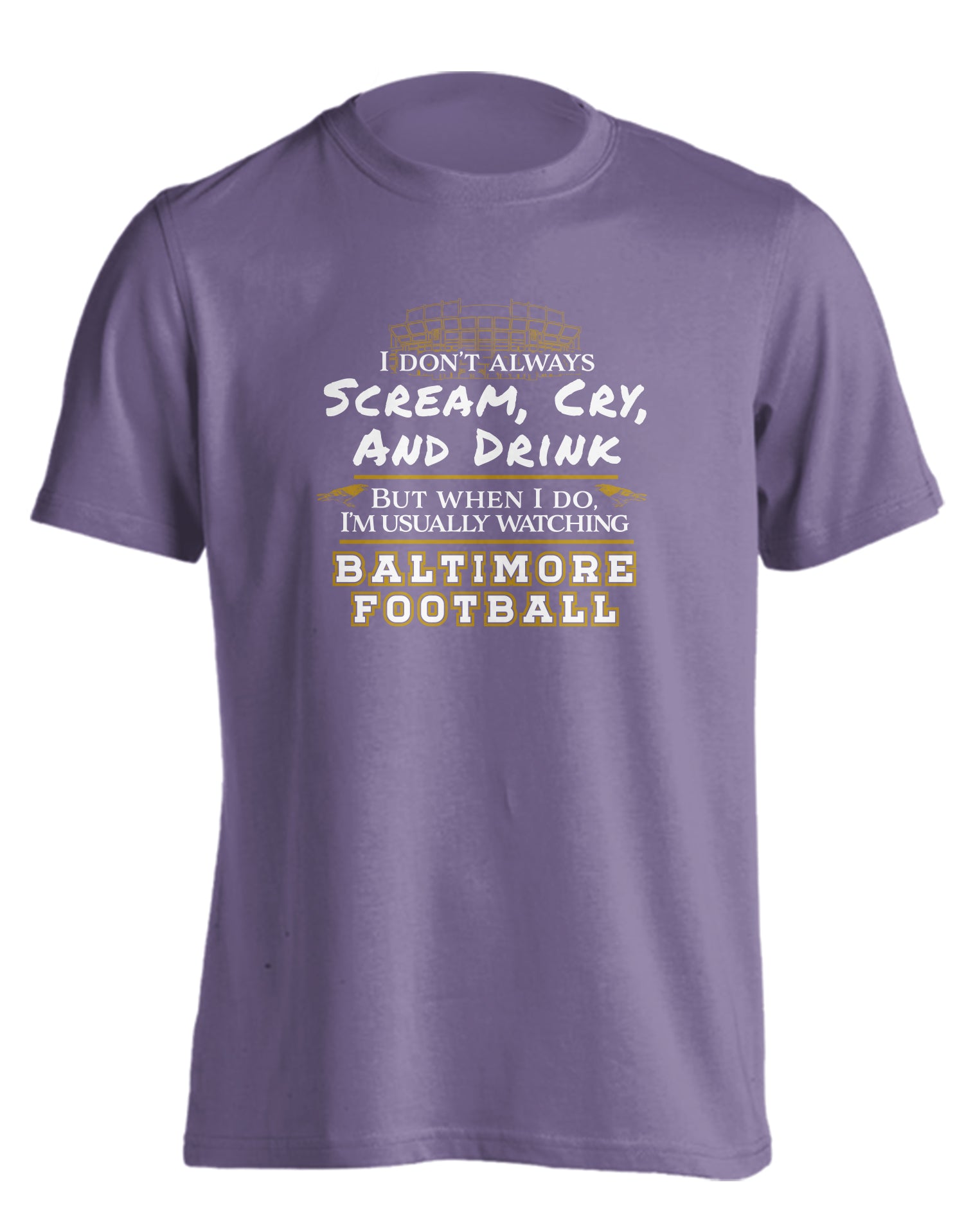 When I Watch Baltimore Football (Grape) / T-Shirt