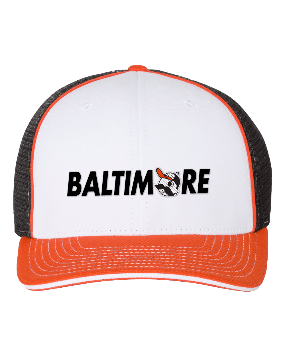 BALTIMORE - Boh Baseball Logo (White Tricolor) / Baseball Hat