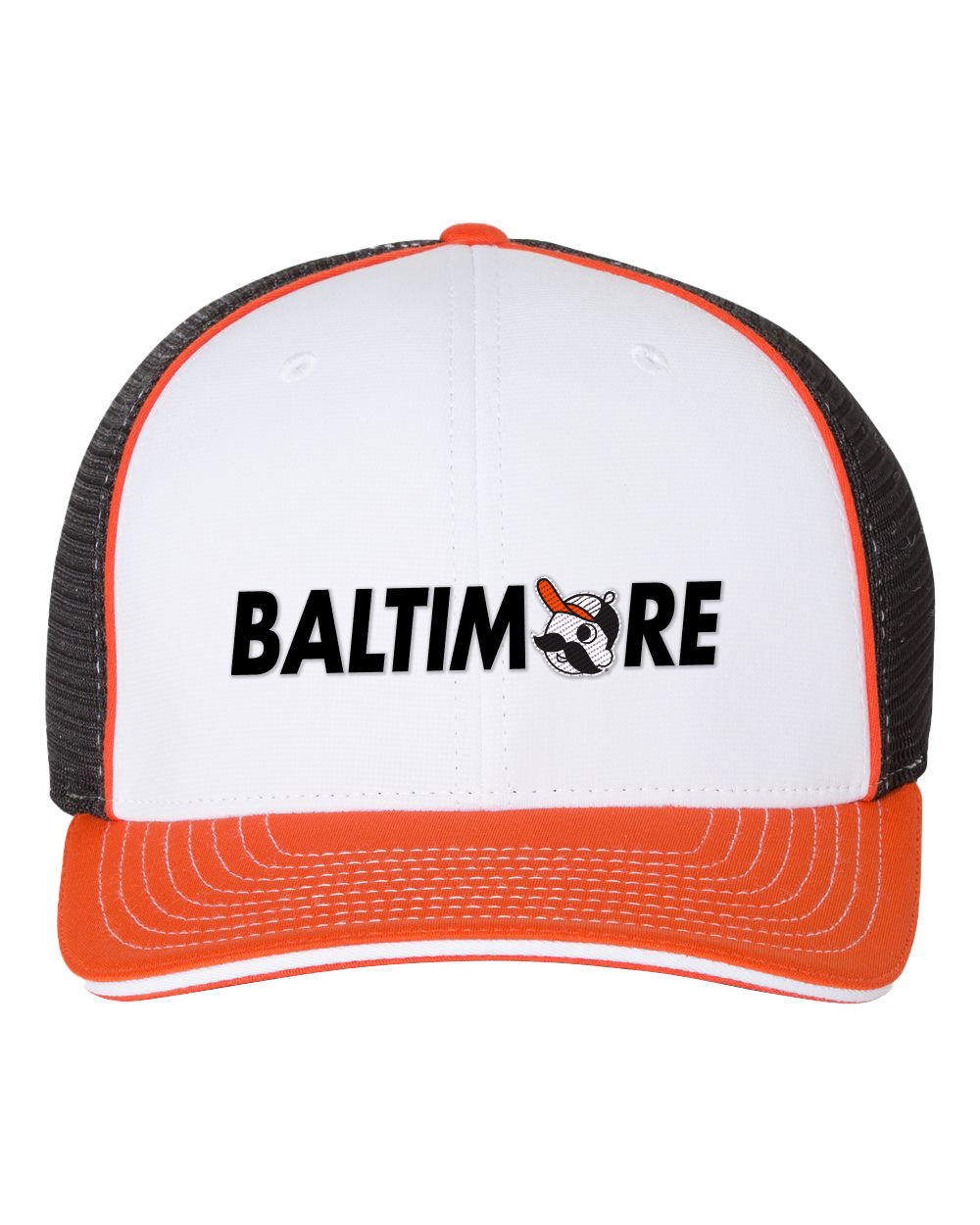 BALTIMORE - Boh Baseball Logo (White Tricolor) / Baseball Hat