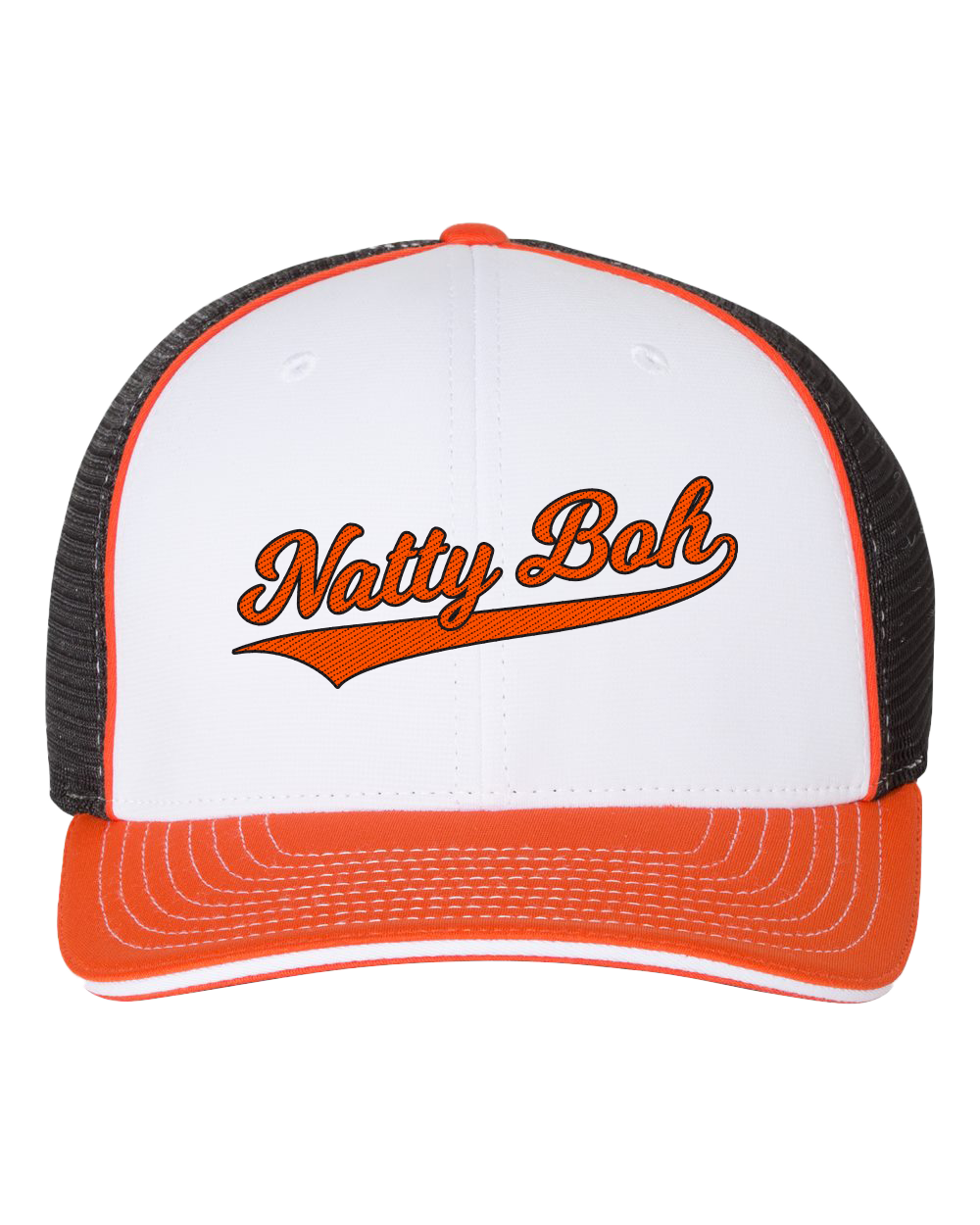 Natty Boh Baseball Script (Tricolor Orange) / Baseball Hat