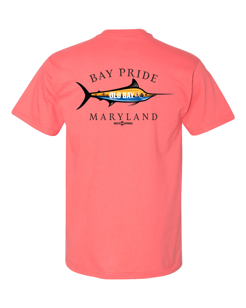 *PRE-ORDER* White Marlin OLD BAY Pride (Coral) / Shirt - Route One Apparel