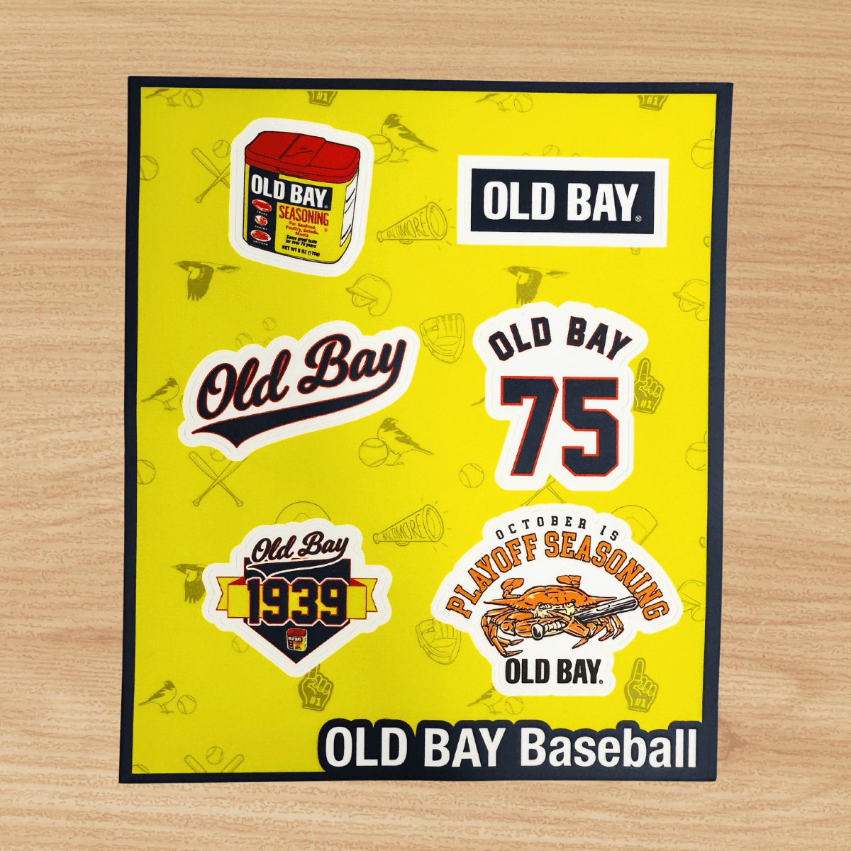 OLD BAY Baseball / Sticker Sheet