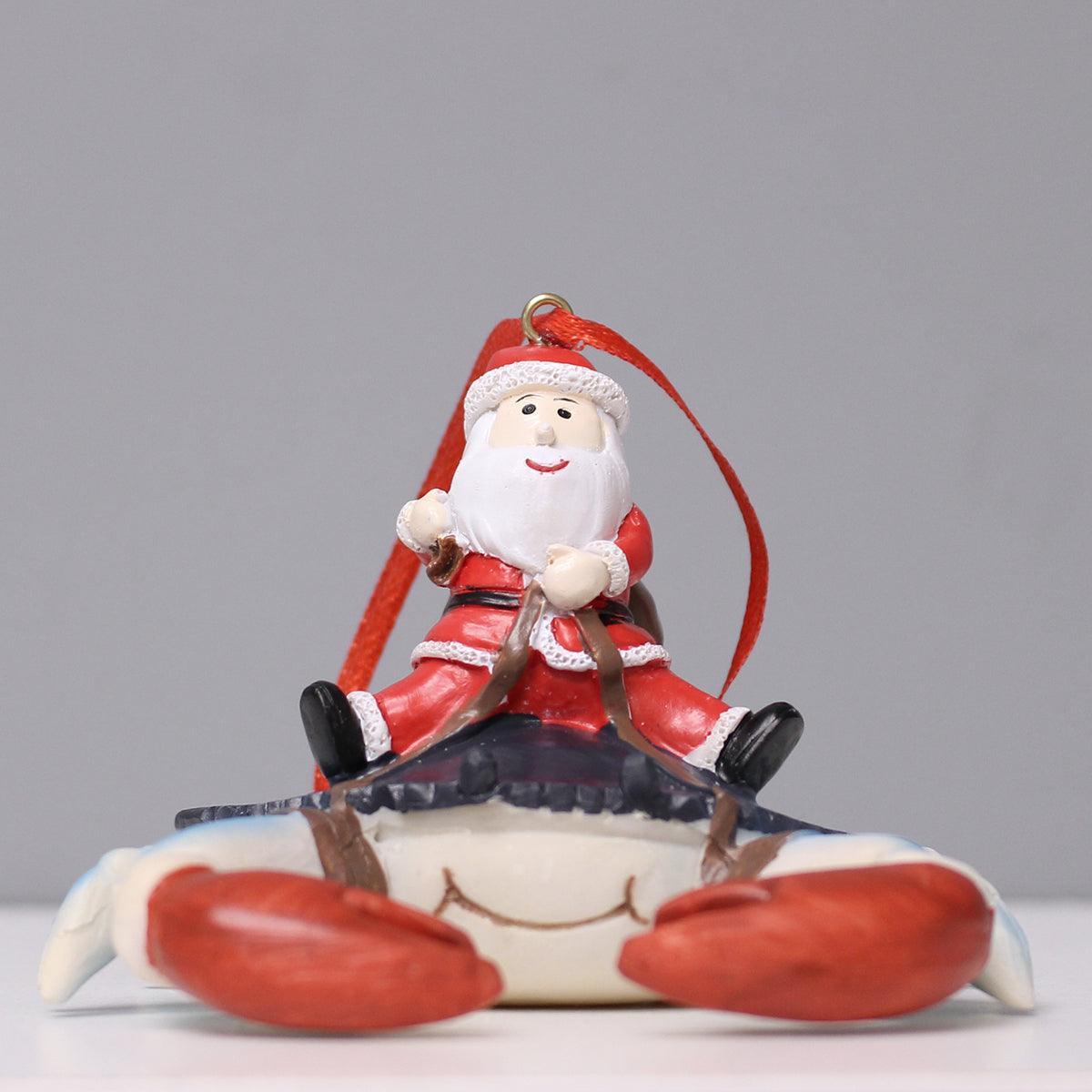 Route One Apparel Santa on Crab / Ornament 1