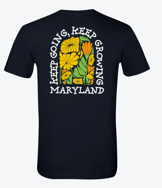 Keep Growing, Keep Going (Black) / Shirt - Route One Apparel