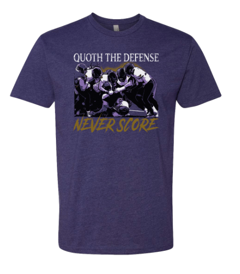 Quoth The Defense (Purple) / Shirt - Route One Apparel