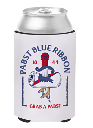 pabst blue ribbon パブスト　アクセサリー Pabst Blue Ribbon Grab a Pabst (White) / Can Cooler