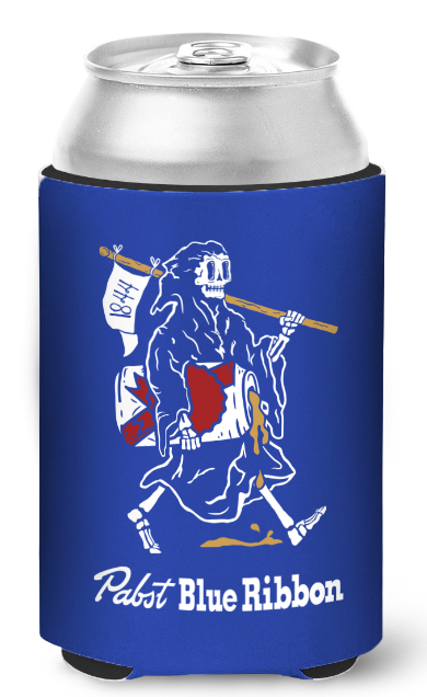 Pabst Blue Ribbon Grim Reaper (Blue) / Can Cooler - Route One Apparel