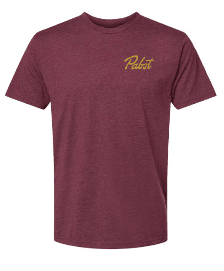 Pabst Blue Ribbon Support Your Local Bartender (Heather Maroon) / Shirt - Route One Apparel
