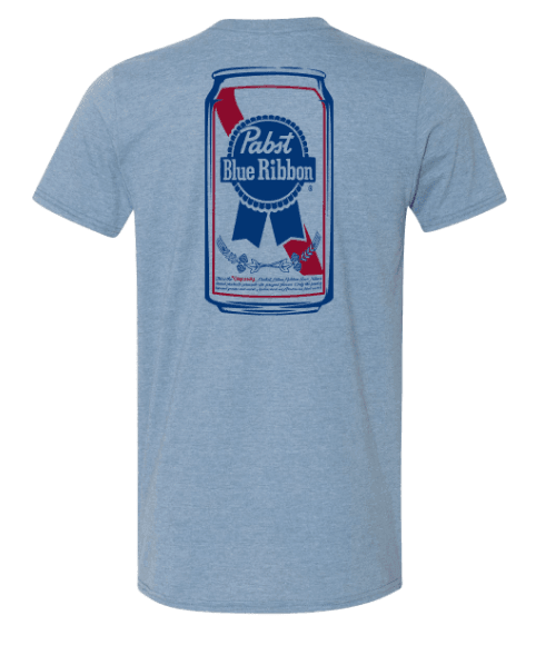 Pabst Blue Ribbon Can (Heather Indigo) / Shirt - Route One Apparel