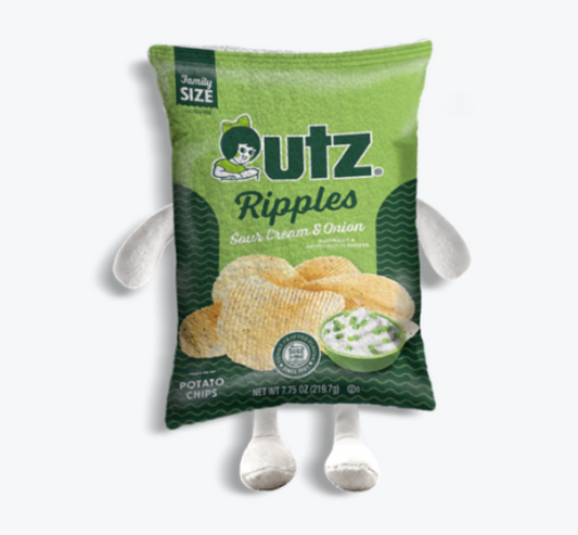 Utz Sour Cream and Onion Chips / Dog Toy Plushie