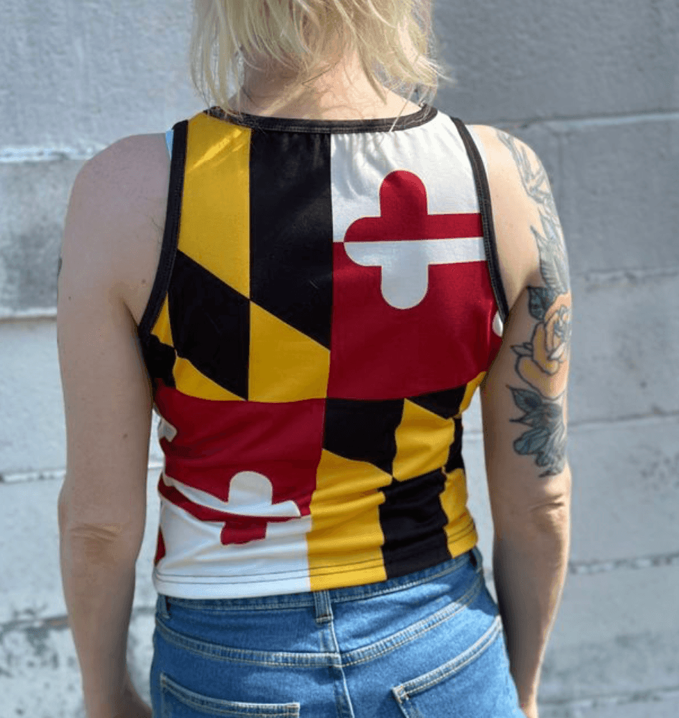 Maryland Flag / Crop Tank Top