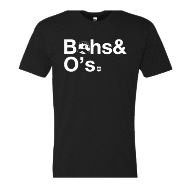 Bohs & O's Helvetica *With Natty Boh Logo* (Black) / Shirt
