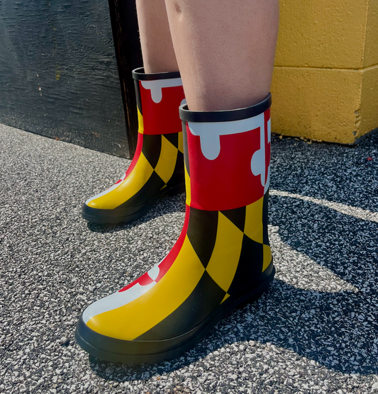 *PRE-ORDER* Maryland Flag / Rain Boots (Estimated Ship Date: 8/20)