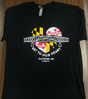 Lamp 恋人へインナーゲートフォールドTシャツ Black XL Key to Our Heart (Black) / Shirt