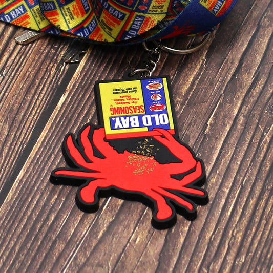 Seasoning OLD BAY Crab / Rubber Key Chain - Route One Apparel