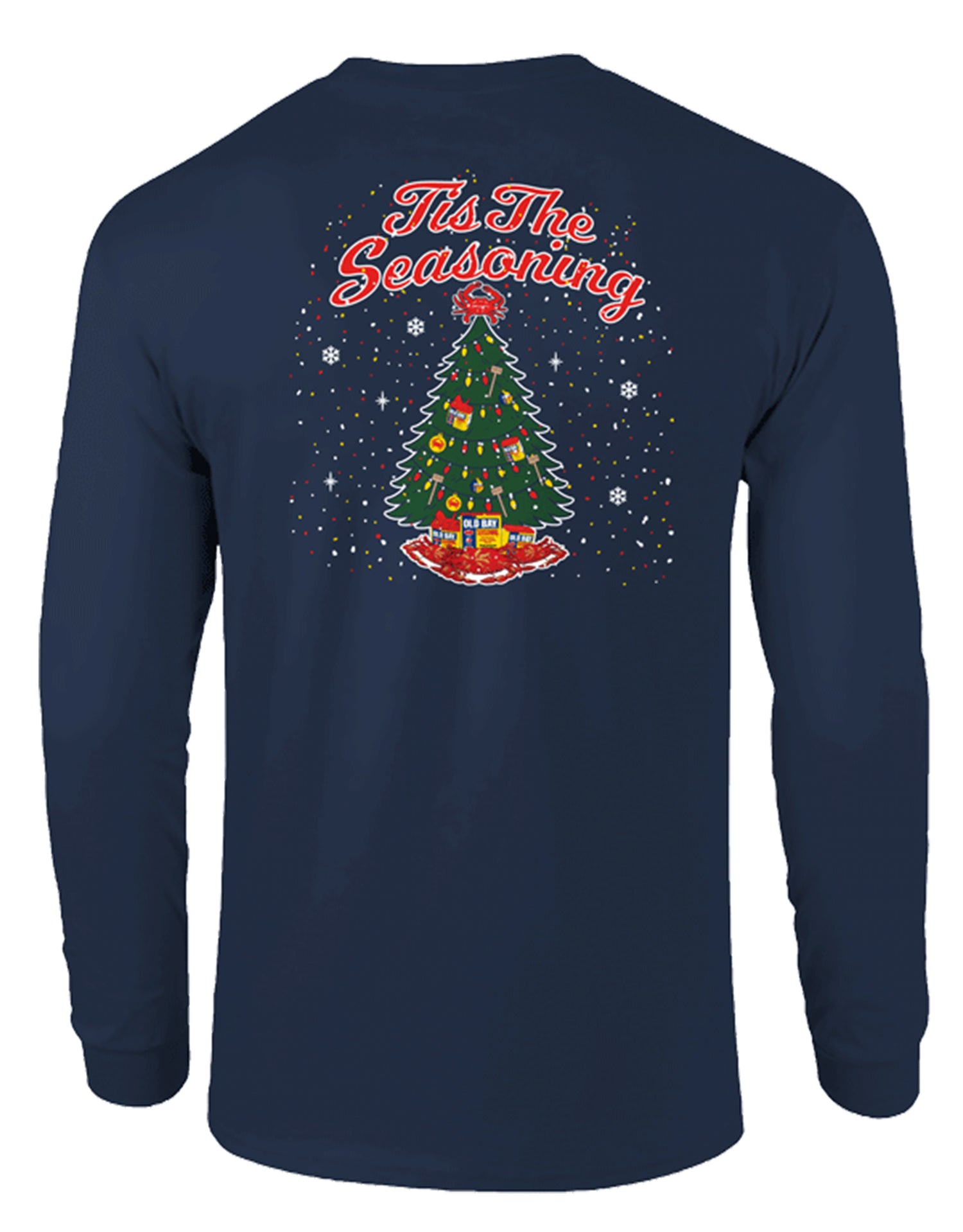 Tin Christmas Tree (True Navy) / Long Sleeve Shirt