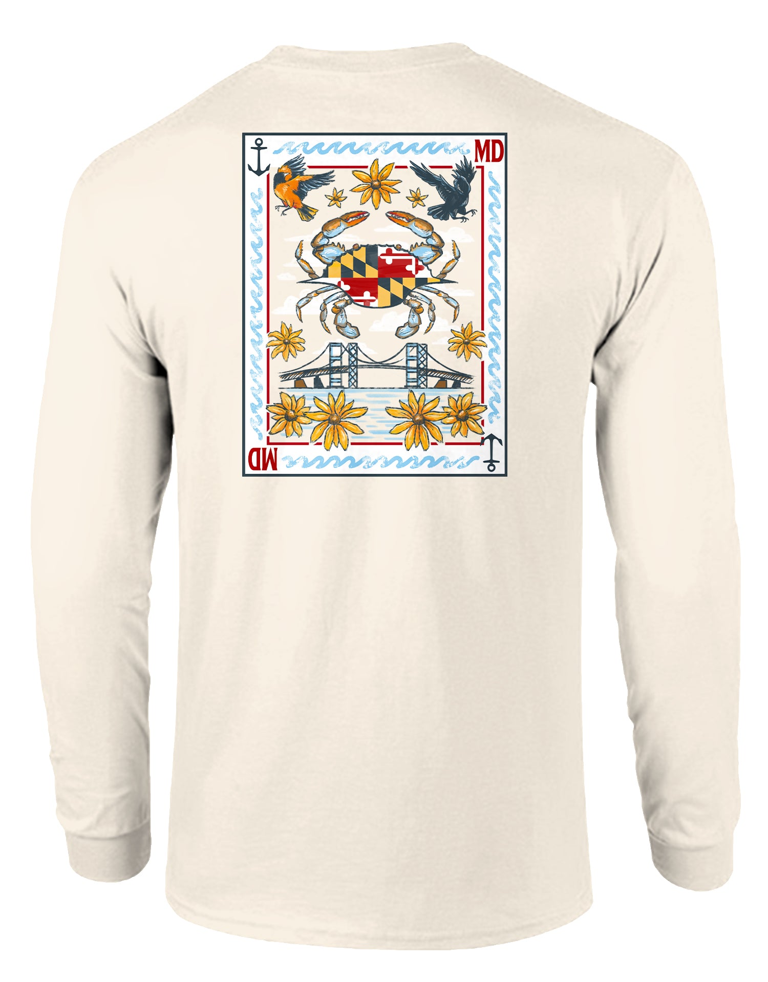Ace of Maryland (Ivory) / Long Sleeve Shirt
