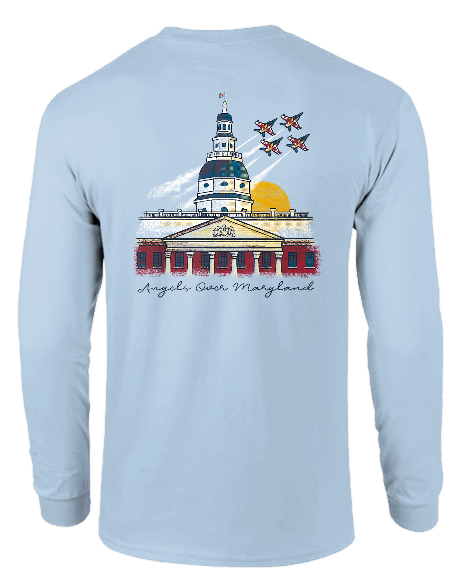 Angels Over Maryland (Hydrangea) / Long Sleeve Shirt