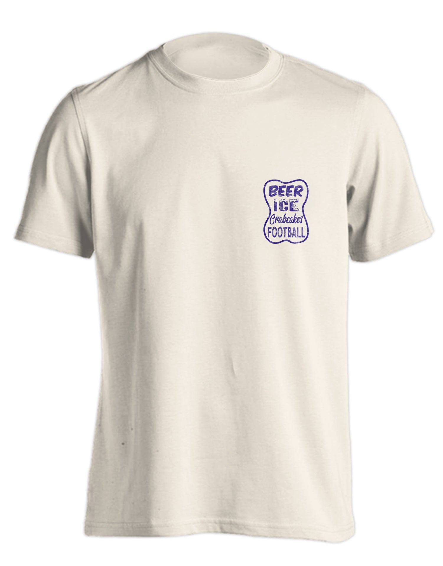 Wear Maryland Beer, Ice, Crabcakes, Football (Ivory) / T-Shirt