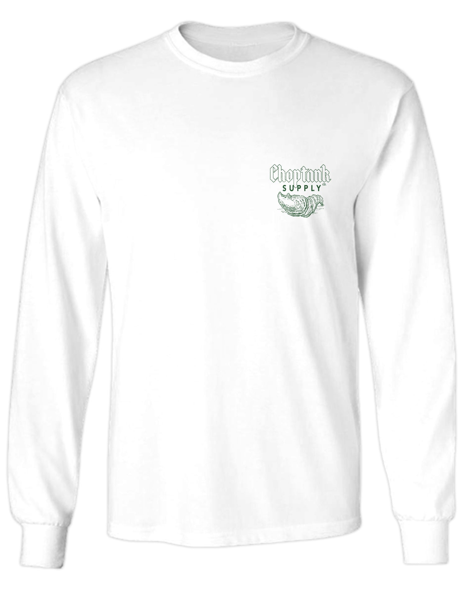 Calvert's Brand Oysters (White) / Long Sleeve Shirt