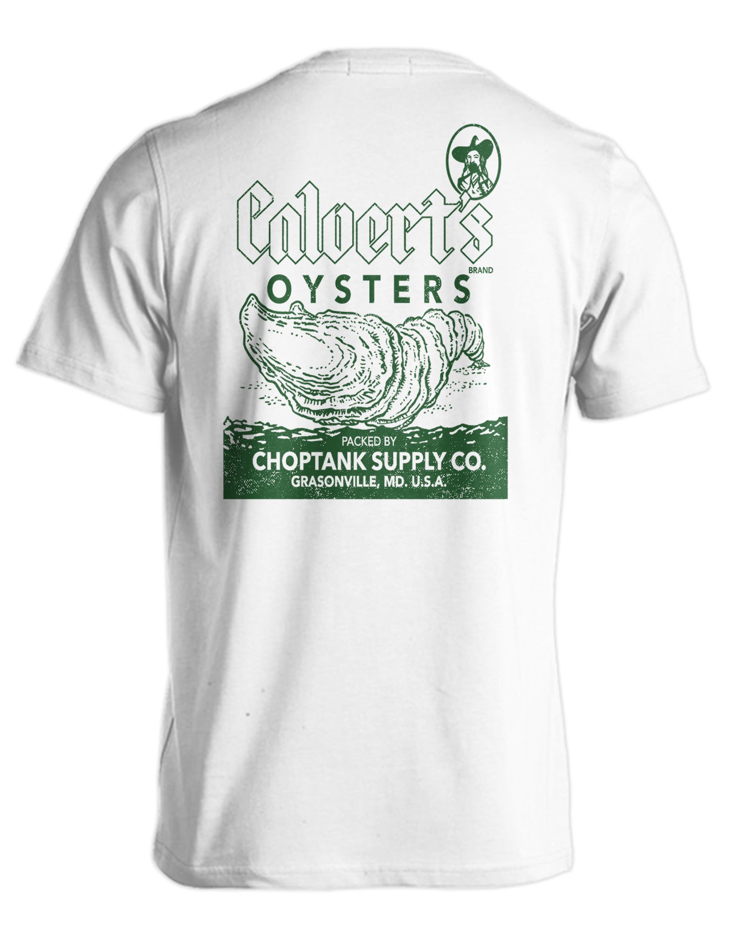 Calvert's Brand Oysters (White) / T-Shirt