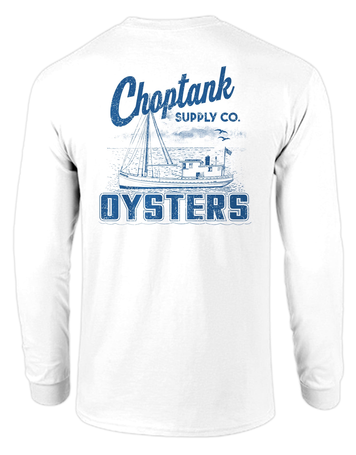 Choptank Supply Co. Oysters (White) / Long Sleeve Shirt