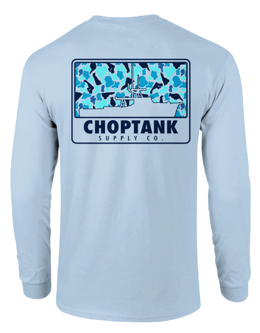 Delmarva Deadrise (Hydrangea) / Long Sleeve Shirt