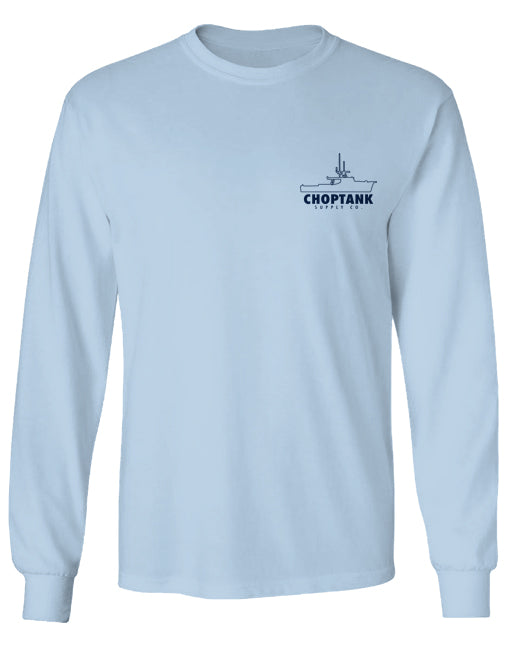 Delmarva Deadrise (Hydrangea) / Long Sleeve Shirt