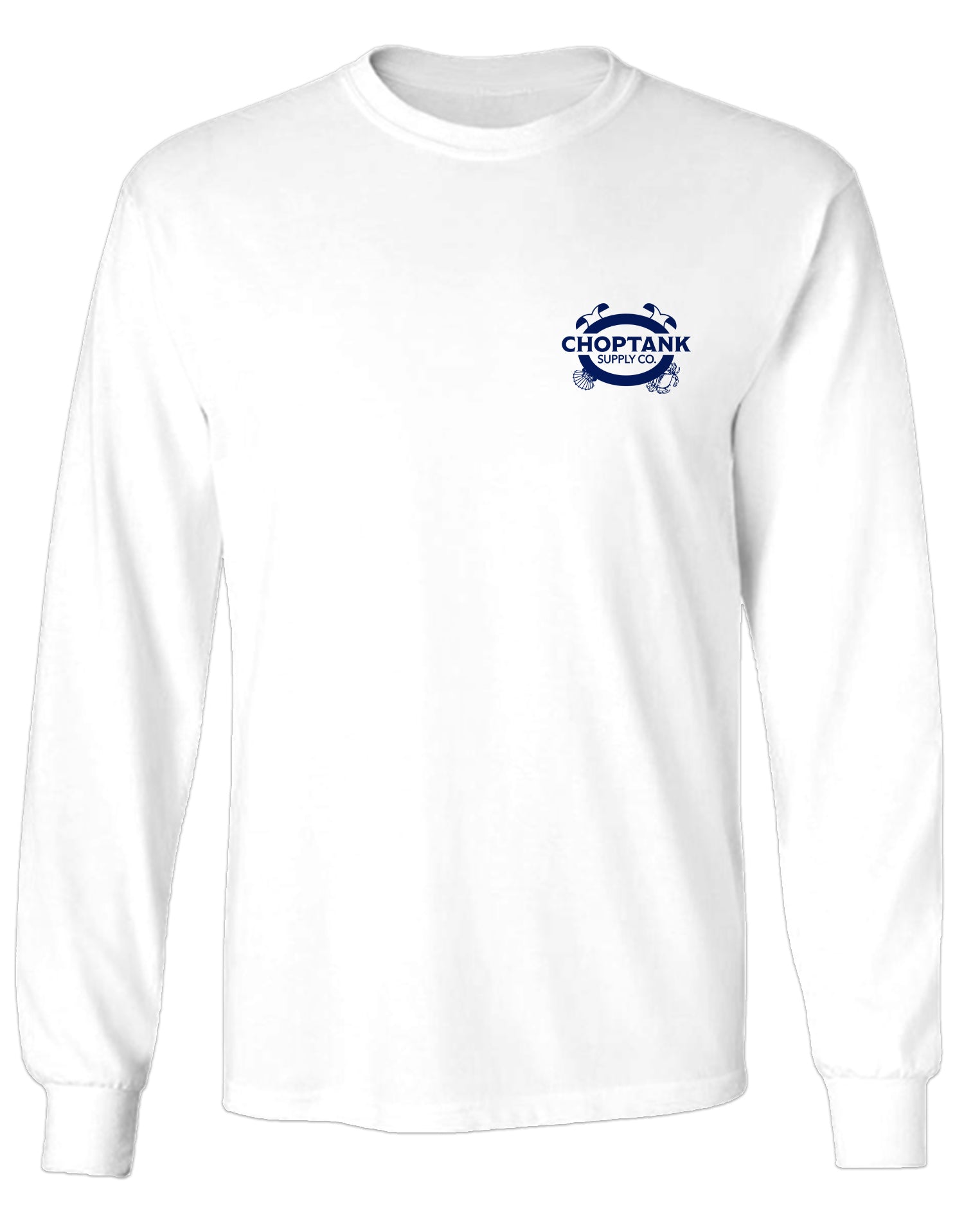 H and B Brand Oysters (White) / Long Sleeve Shirt