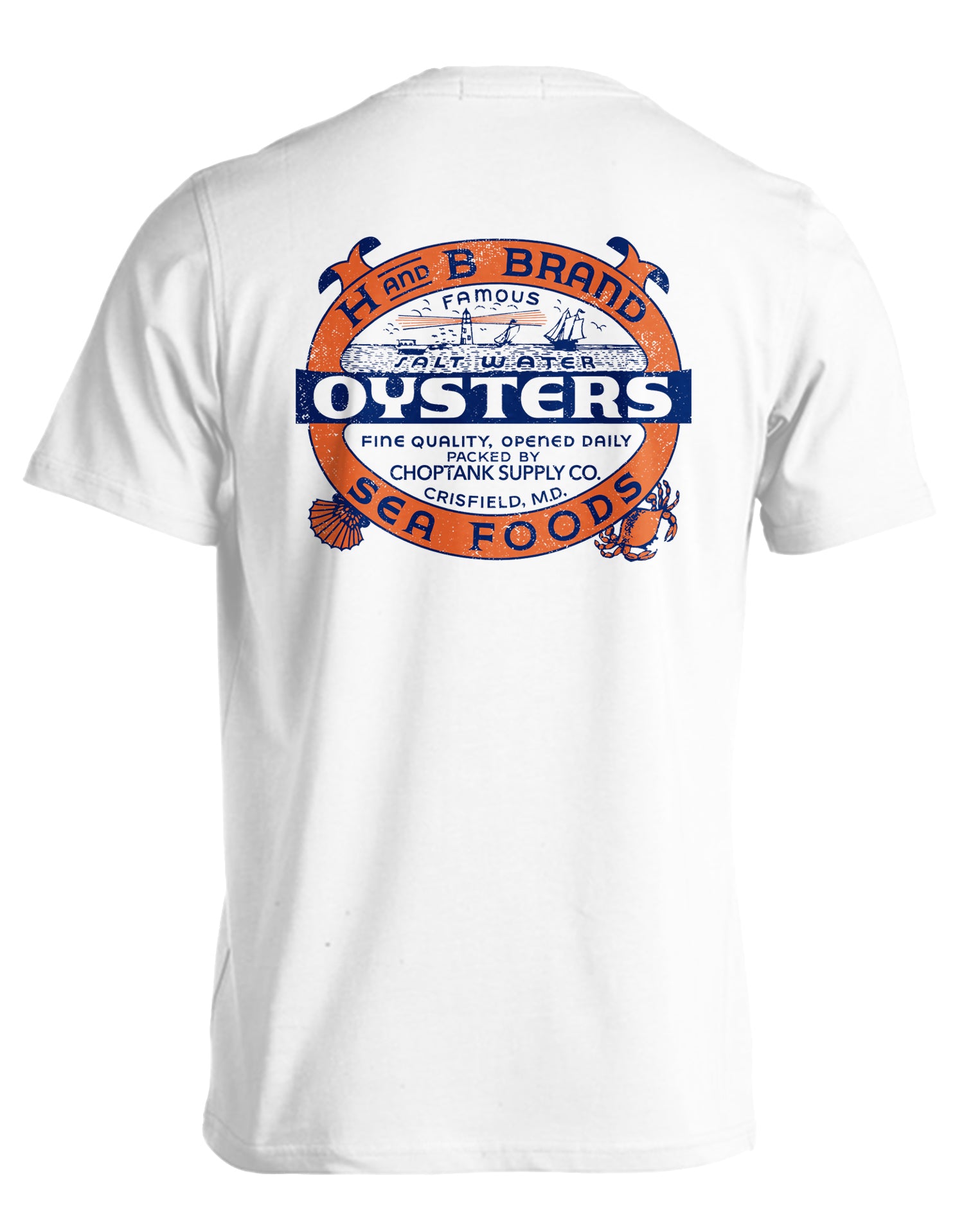 H and B Brand Oysters (White) / T-Shirt