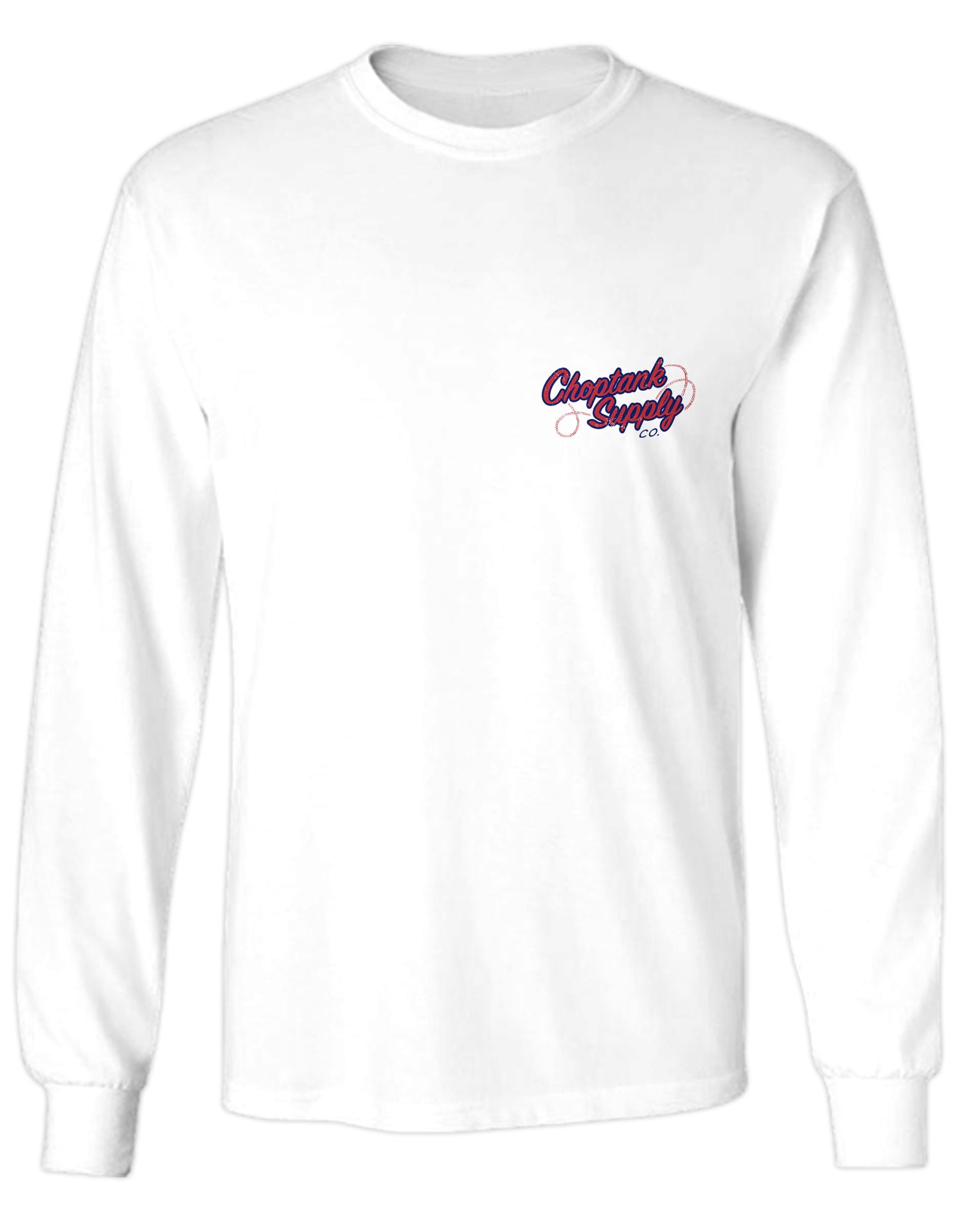 Choptank Supply Co. Sailor Girl Brand Oysters (White) / Long Sleeve Shirt