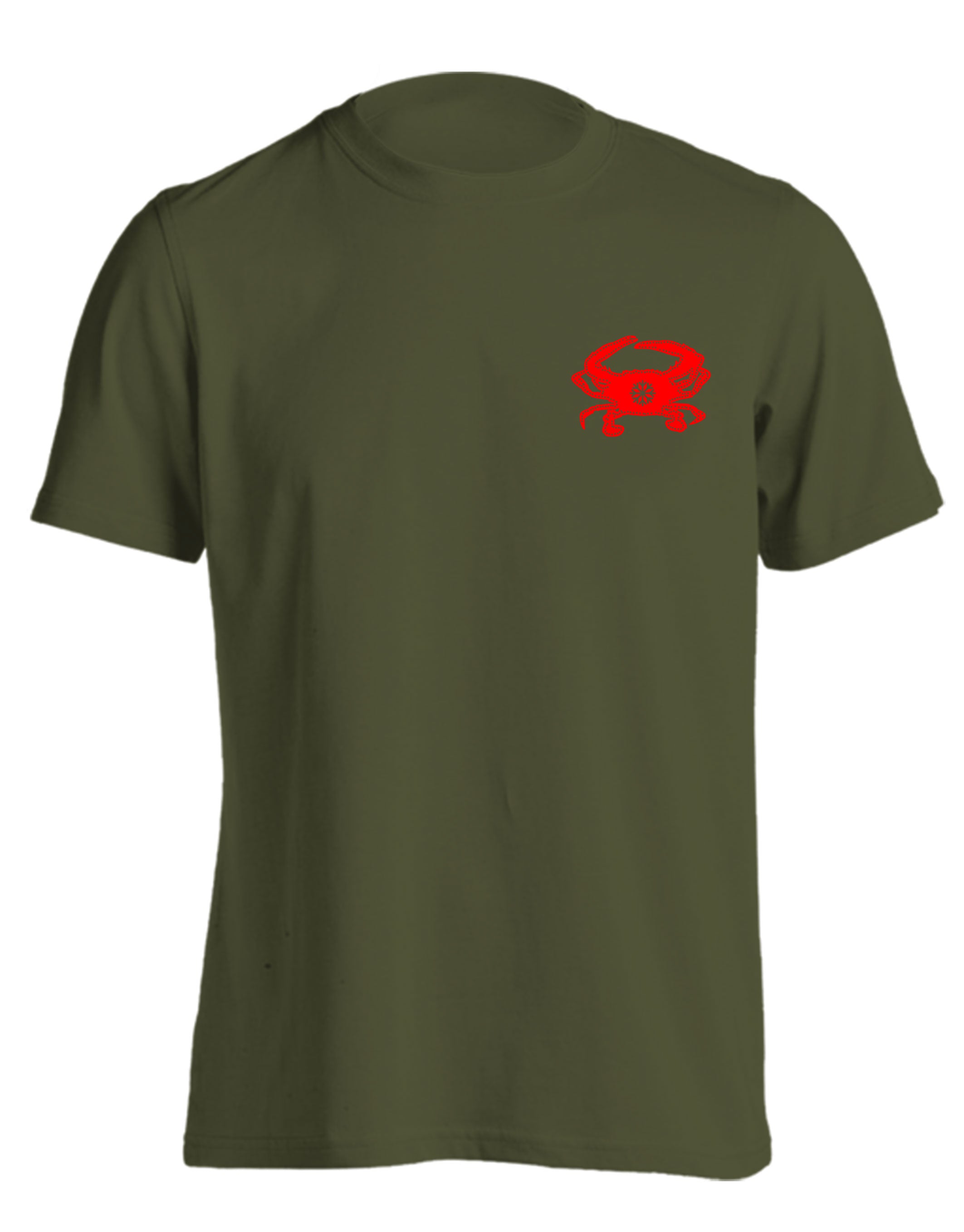Crab Bushel Tree (Military Green) / T-Shirt