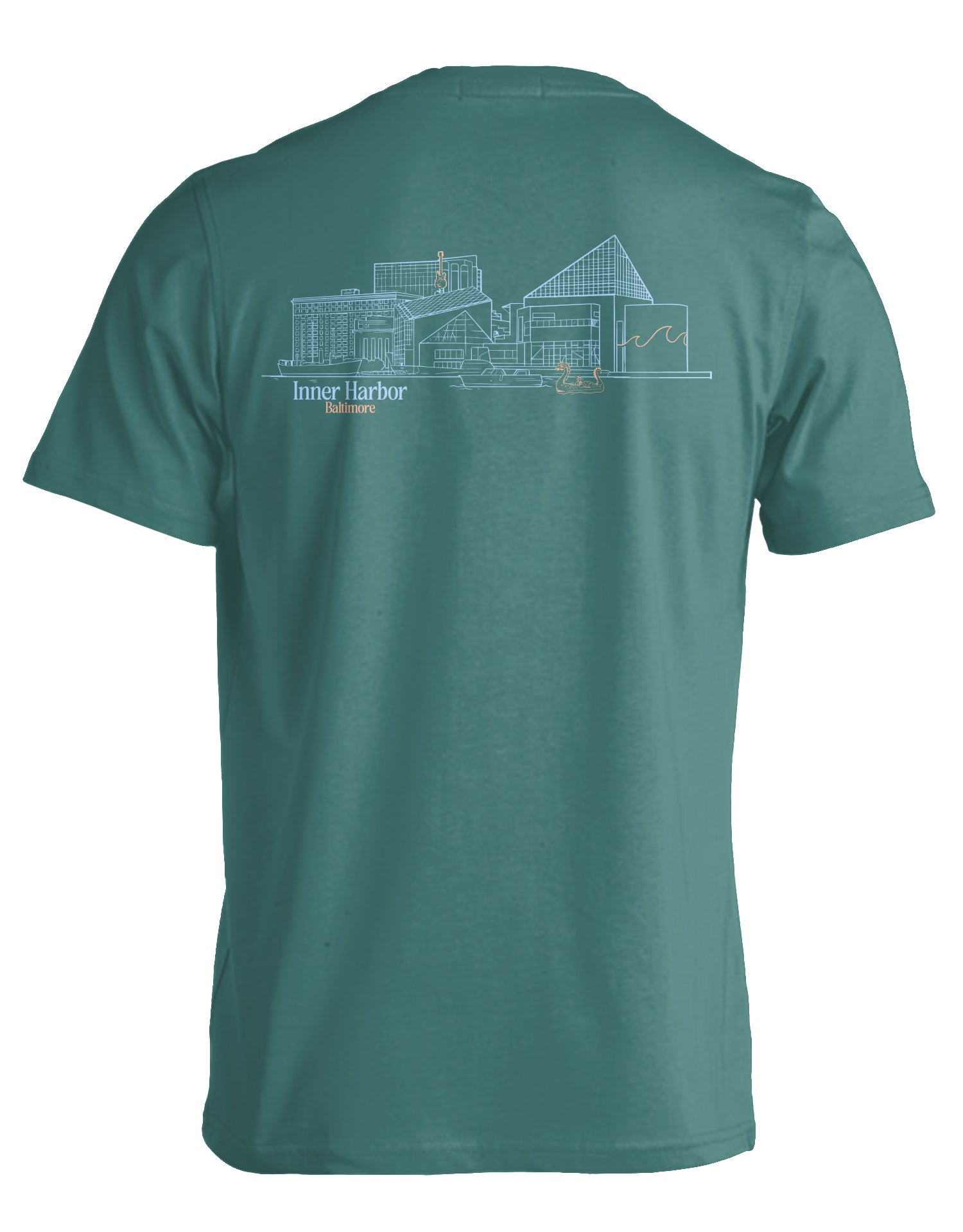 Inner Harbor Baltimore (Emerald) / T-Shirt