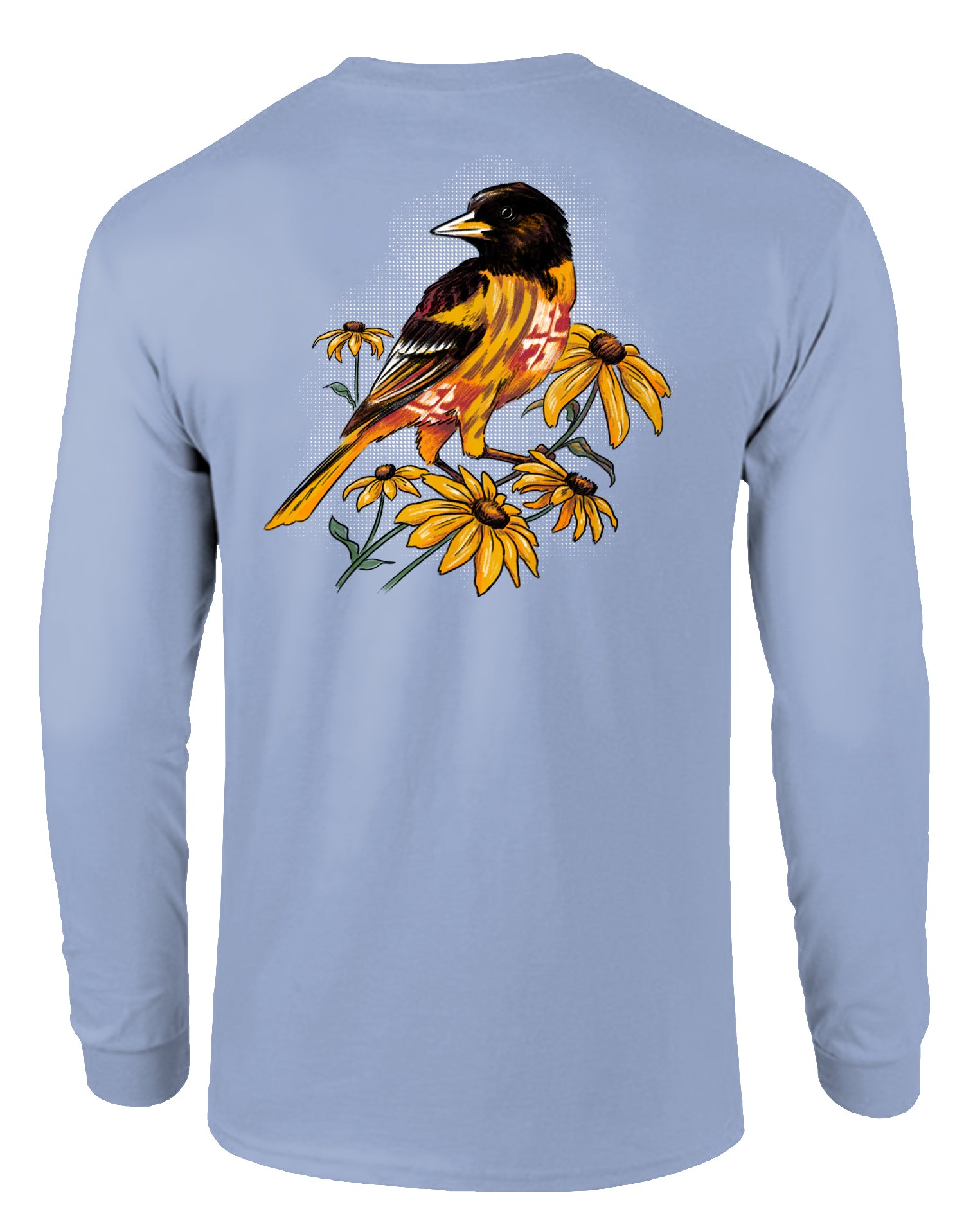 Maryland Oriole (Washed Denim) / Long Sleeve Shirt