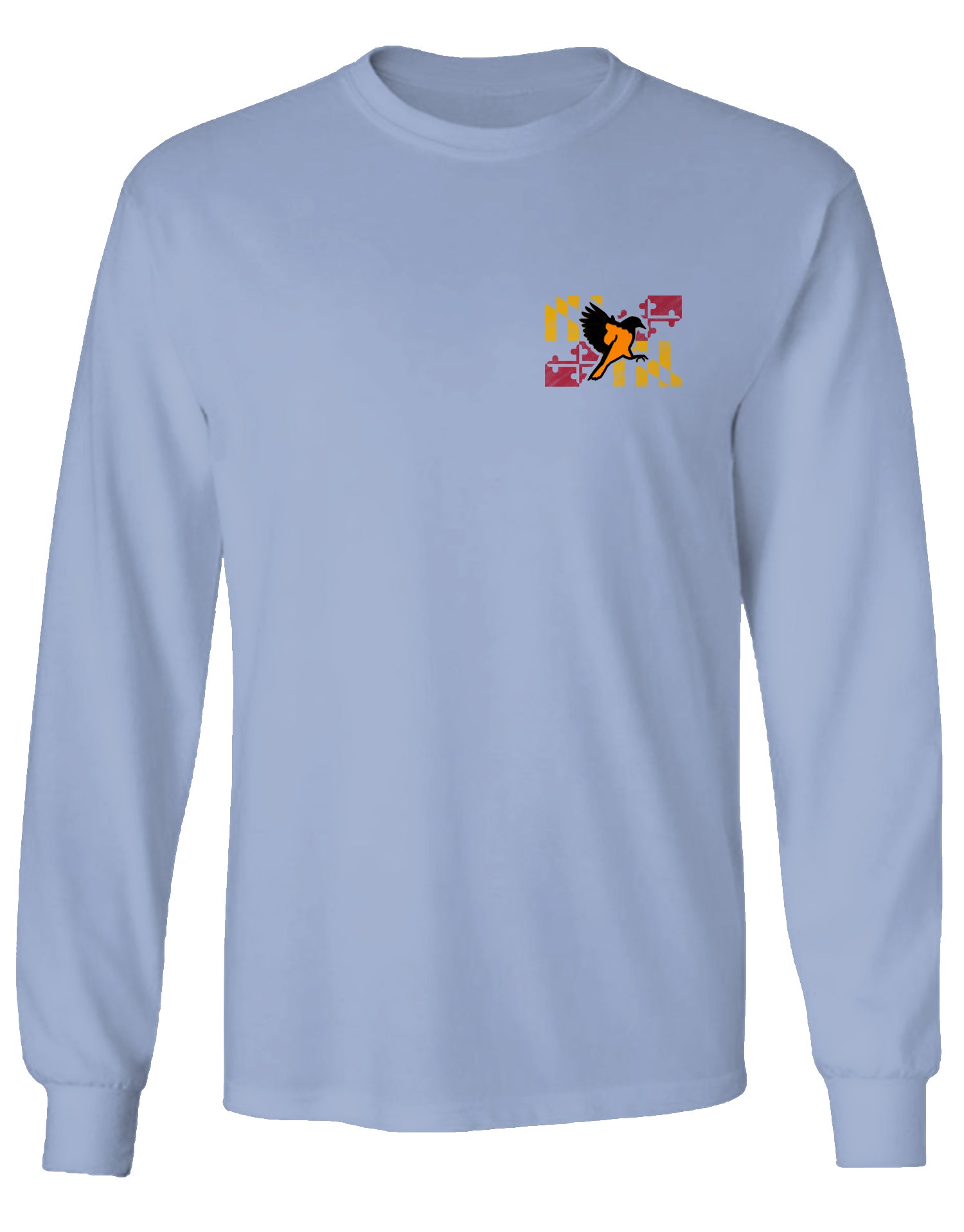 Maryland Oriole (Washed Denim) / Long Sleeve Shirt