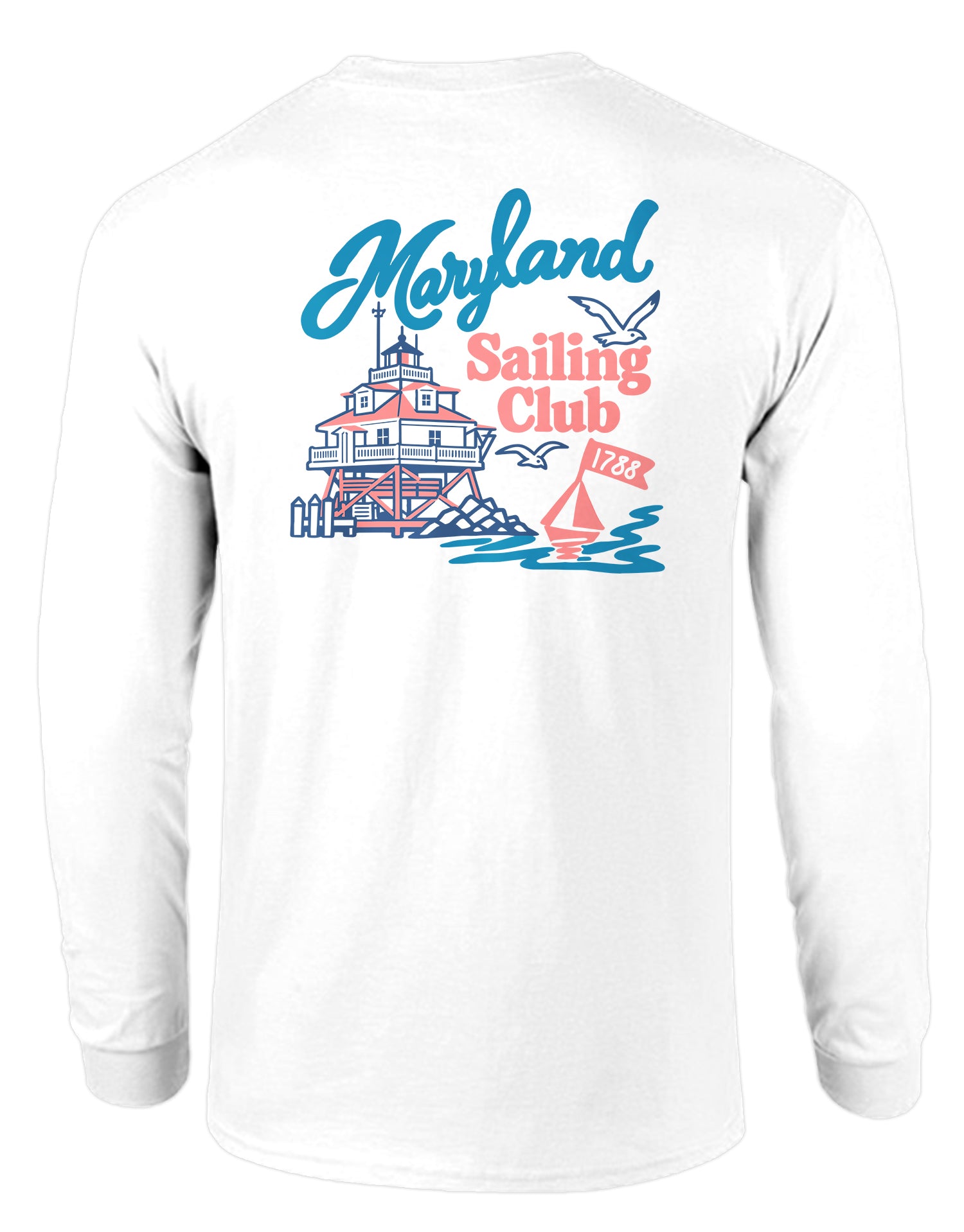 Maryland Sailing Club (White) / Long Sleeve Shirt