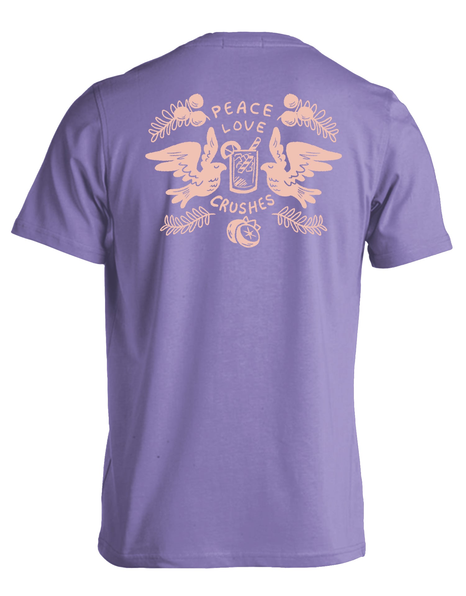 LOVE A PEACE バックプリントTシャツ LOVE BOAT ラブボート レディース 半袖 Tシャツ 発泡プリント バック