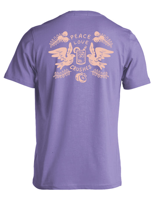 Wear Maryland Peace Love Crushes (Violet) / T-Shirt Violet