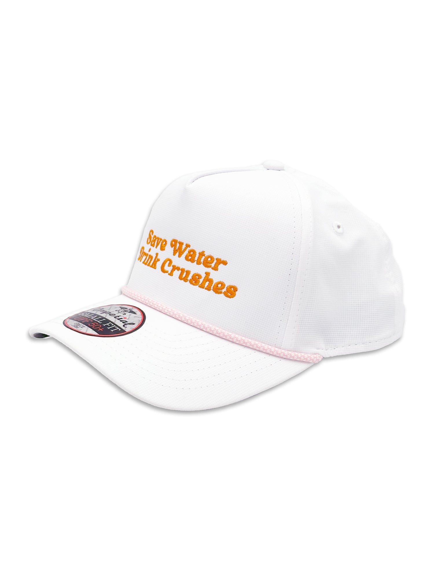 Save Water Drink Crushes (White/Peach) / Women's Snapback Hat