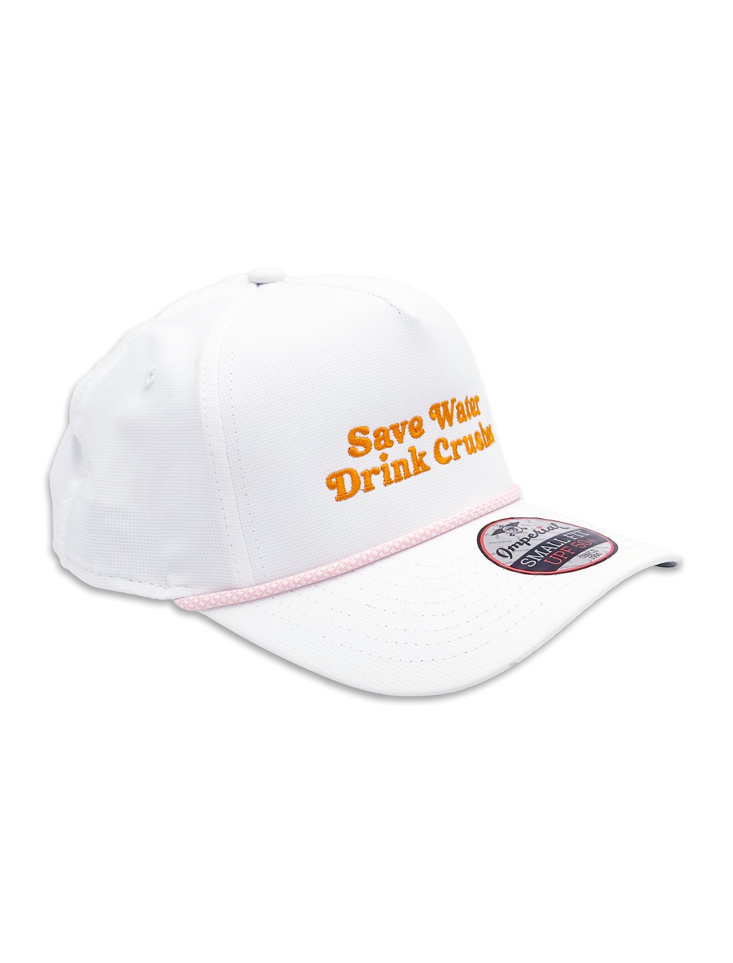 Save Water Drink Crushes (White/Peach) / Women's Snapback Hat