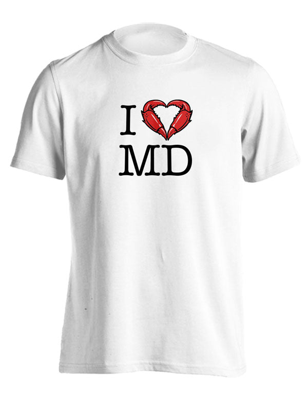 Route One Apparel I <3 MD (White) / T-Shirt White
