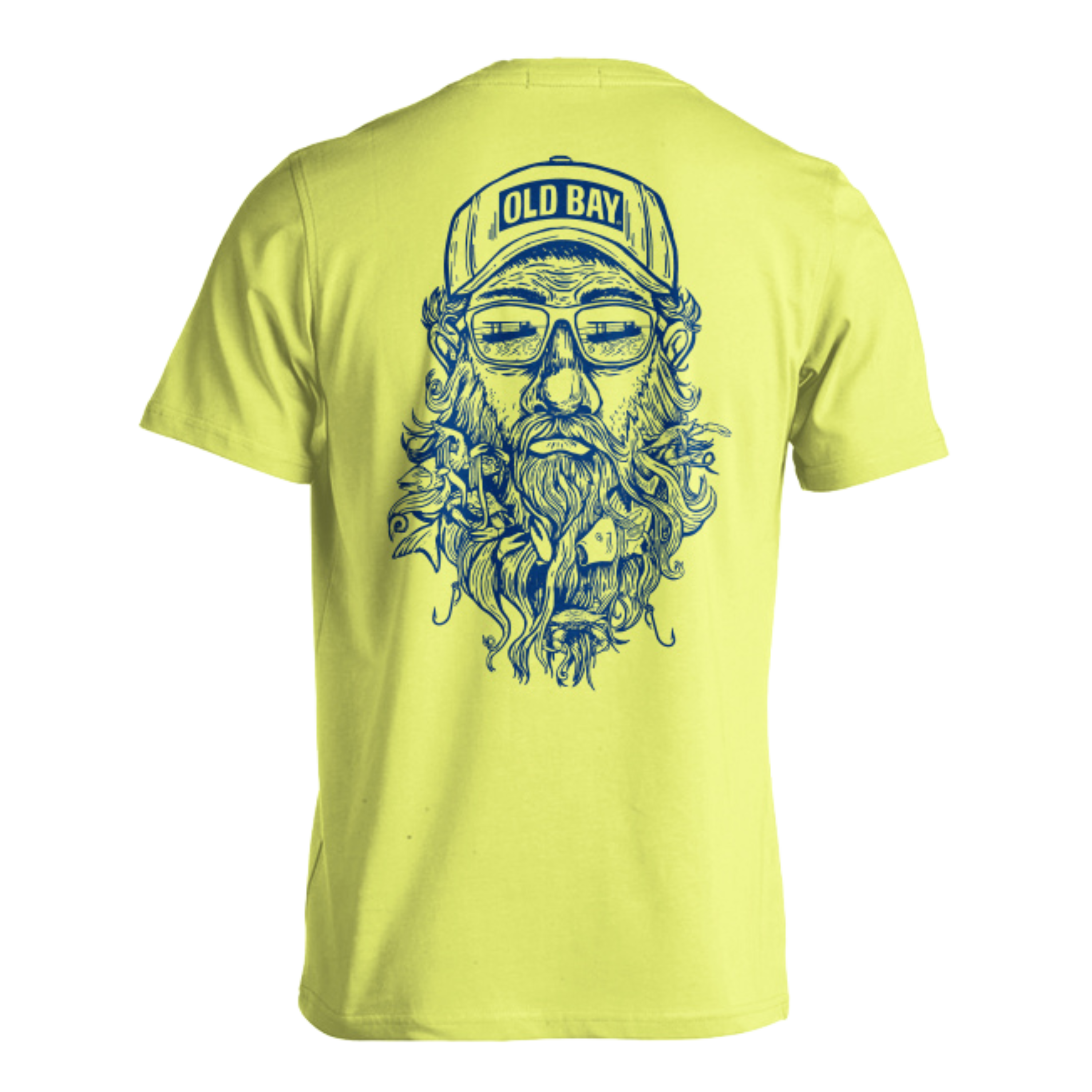 OLD BAY Captain Crab Beard (Neon Lemon) / T-Shirt