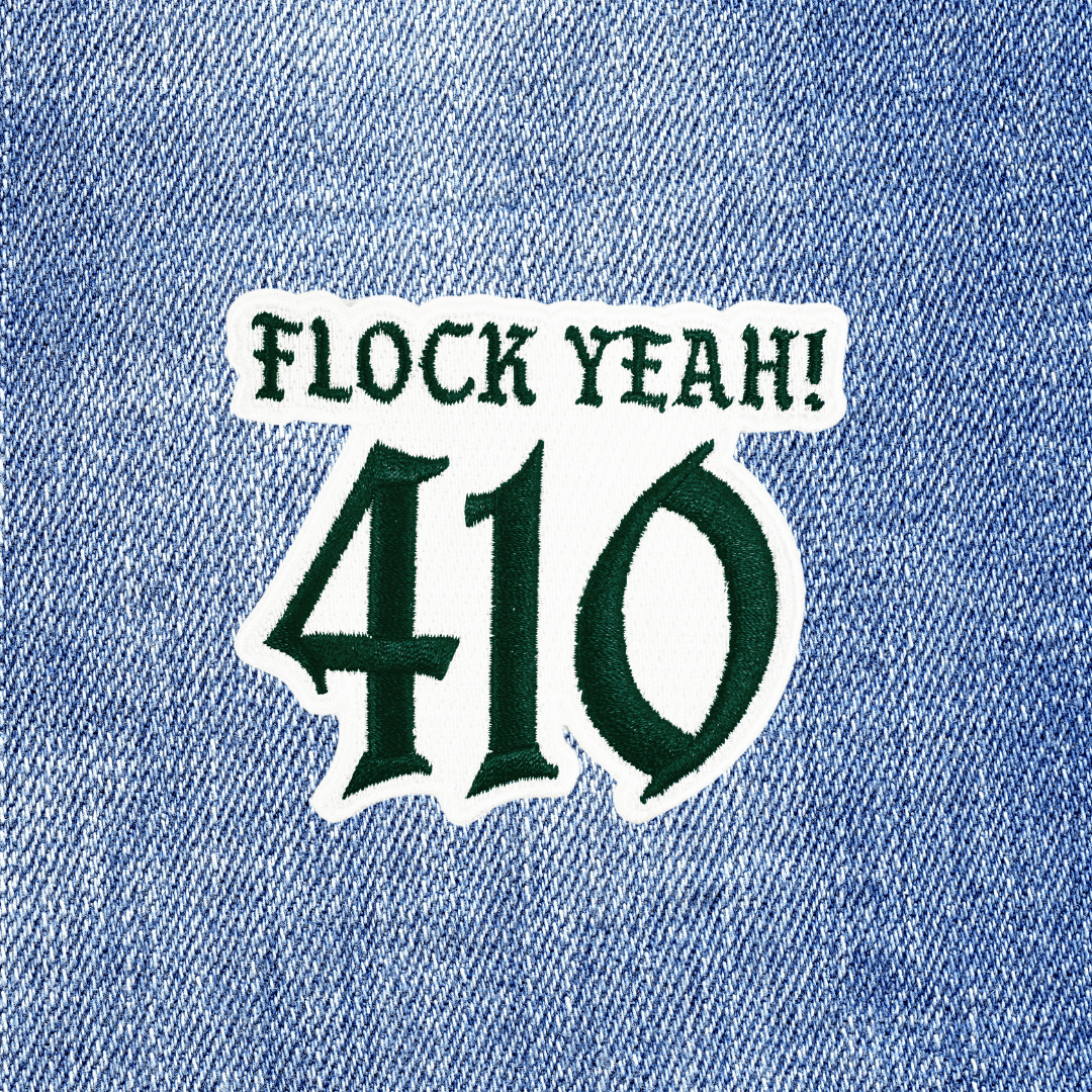 410 Flock Yeah (Black and White) / Patch