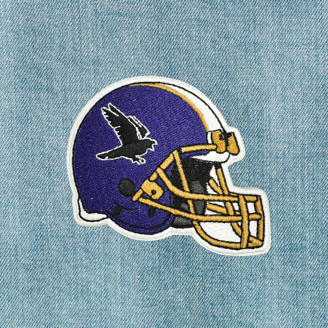 Bmore Football Helmet (Purple) / Patch